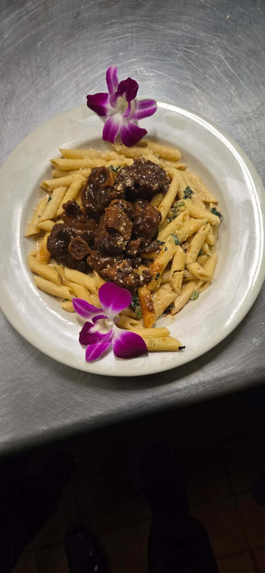 Oxtail rasta pasta, a Spices Negril signature dish